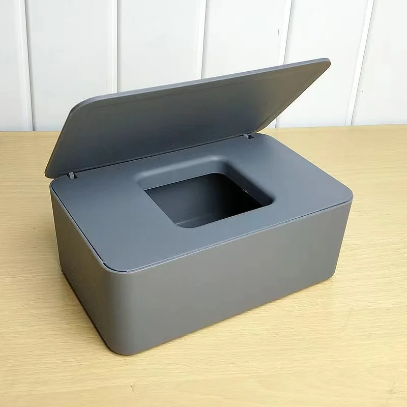 

Dustproof paper towel box with cover, household desktop paper towel storage box, portable wet towel dispenser, mask storage box