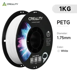 Creality Premium PETG 3D Printing Filament - 1kg Spool, 1.75mm Diameter (White PETG)