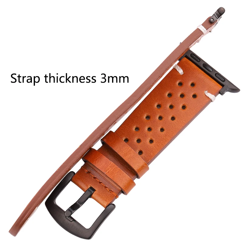 Elegant Genuine Leather Watch Strap - Premium Watchband
