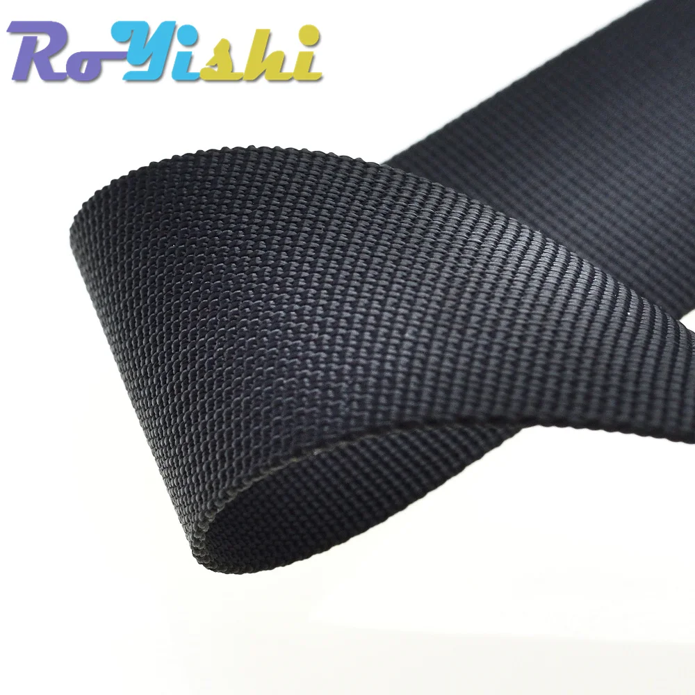 1 Yard Nylon Ribbon Safety Belt Computer jacquard Ribbon Outdoor Backpack Bag Parts Black