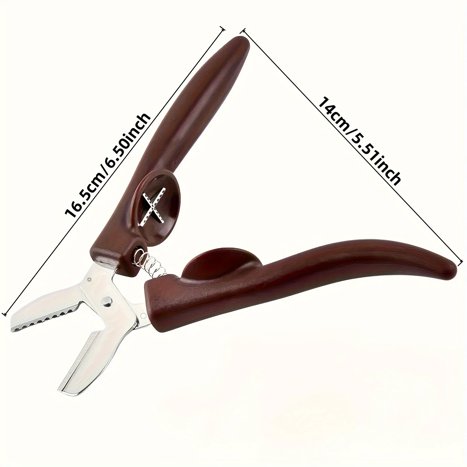 1pc Stainless Steel Chestnut Clip Multifunctional Walnut Plier Chestnut Cut Scissors Walnuts Nuts Opener Clip Kitchen Gadgets