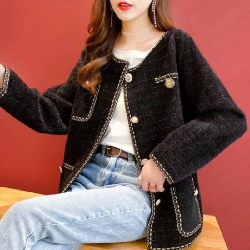 Women's Colothing 2023 Spring Autumn New Korean Edition Fashion Simple Elegant Temperament Small Fragrant Single Breasted Jacket