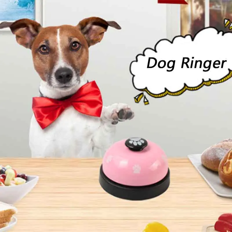 

Pet Toy Training Called Dinner Small Bell Footprint Ring Dog Toys for Teddy Puppy Pet Call Puppy Accessories Pets Toys