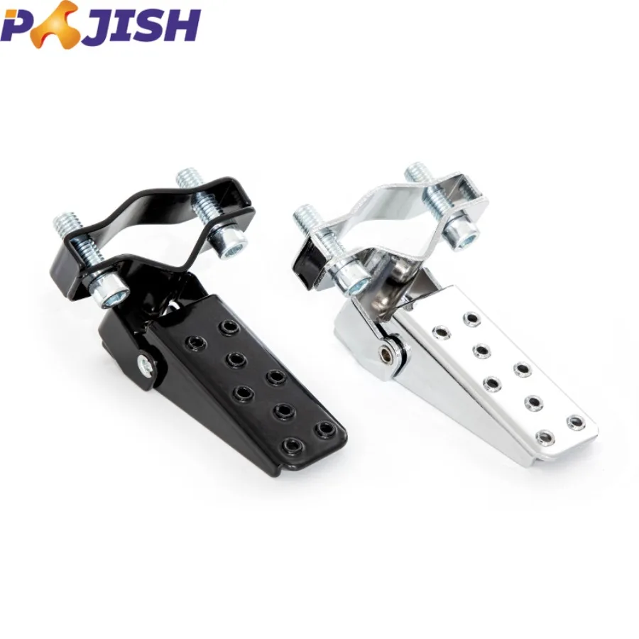 

Motorcycle Universal Modified Spare Parts CG Retro Moto Anti-Slip Shock Absorption Folding Pedal Motorbike Foot Pegs