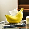 Creative Banana Tissue Box Storage Household Living Room Coffee Table Dining Table Bedroom Ceramic Decoration Paper Box 5