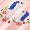 Jumping Meters New Arrival Ice Cream Embroidery Hot Selling Cotton Summer Girls Tshirts Baby Clothes Children's Tees Tops 6