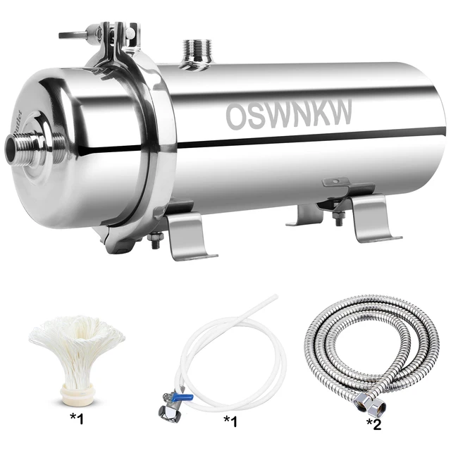 เครื่องกรองน้ําทั้งบ้าน 0.01um PVDF pre-filter 1000L SUS304 เครื่องกรองน้ําสามารถทําความสะอาดอย่างต่อเนื่องเป็นเวลา 5 ปี 1