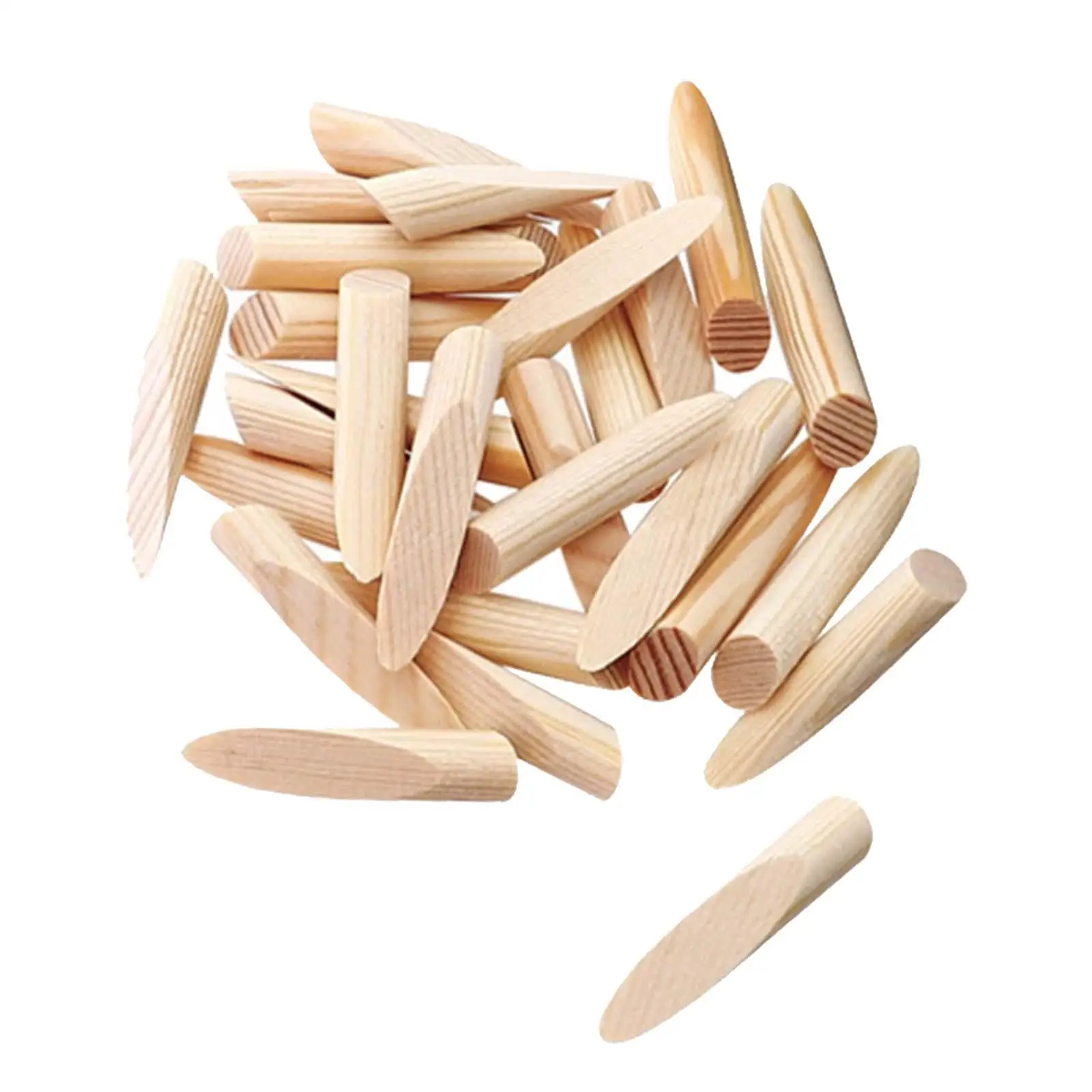 50 Pieces Pocket Hole Plugs Paint Grade Wood Plugs Pocket Hole Jig for Woodworking Tool Craft Screw Holes Grooved Furniture