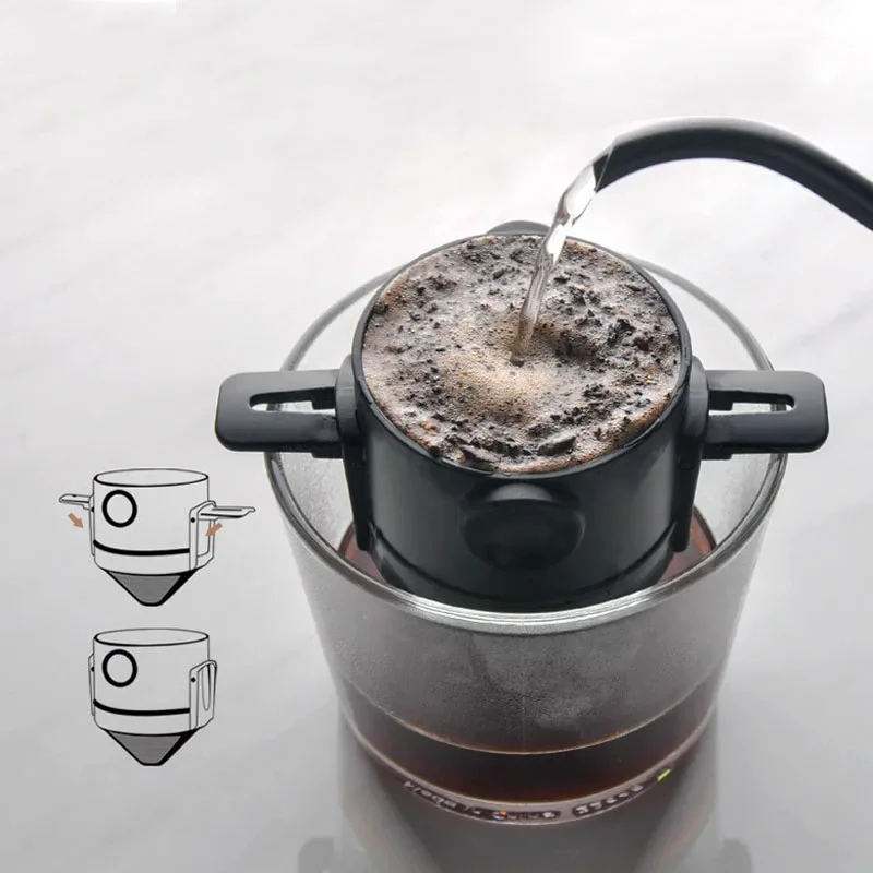 Dropship Small Filter Coffee Machine; Mini Pour Over Portable