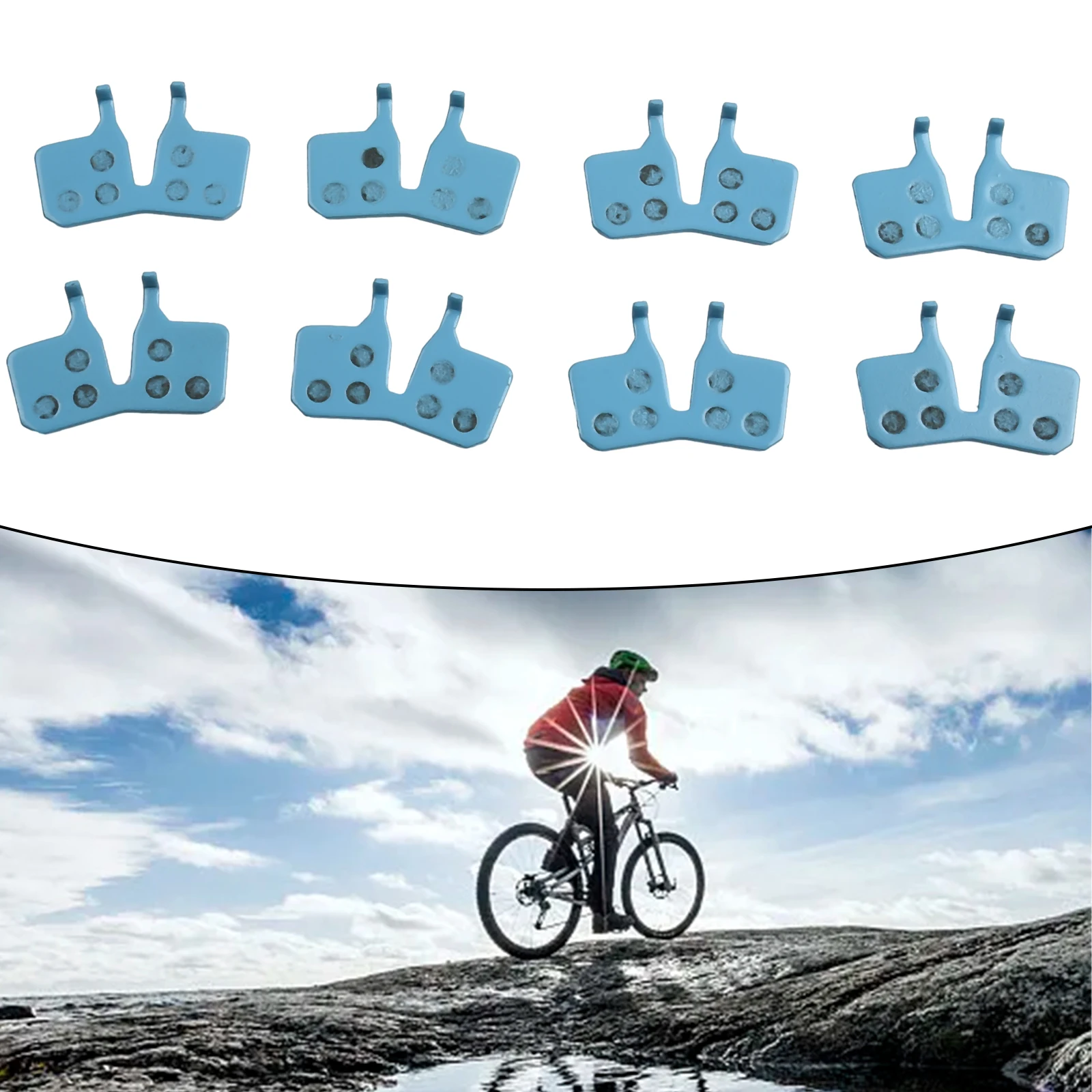4 Pairs Bicycle Ceramic Disc Brake Pads For MT5 MT7 MTB Bike Disc Brake Pads Replacement Cycling Accessories bicycle disc brake pads brake pads bike brake pads