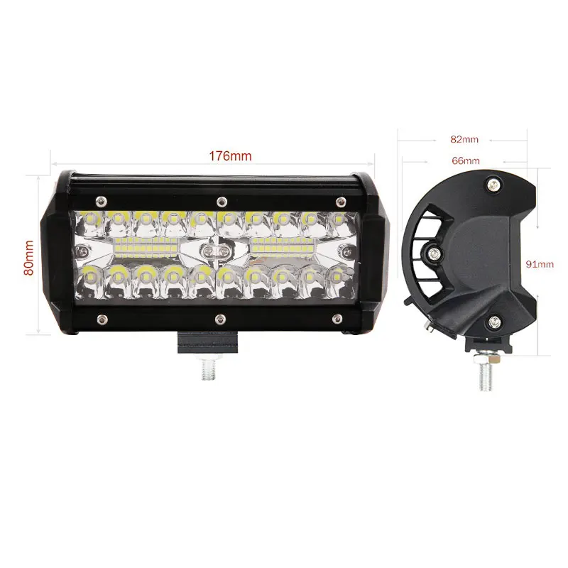 2Pcs Car Led Bar Worklight 60W Offroad Work Light 12V Spot Lighting Lamp 4X4 Led Tractor Lampadine Per Fari Spotlight Truck Atv Utv