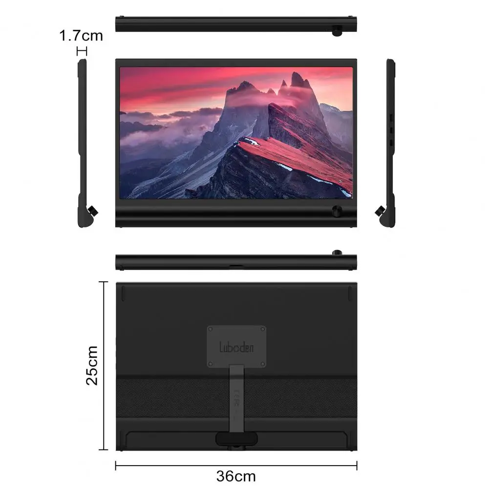 Anvazise Ʈ  ͽٴ 15 6 ġ ޴  1920 1080 FHD IPS USB C Ʈ   ȭ