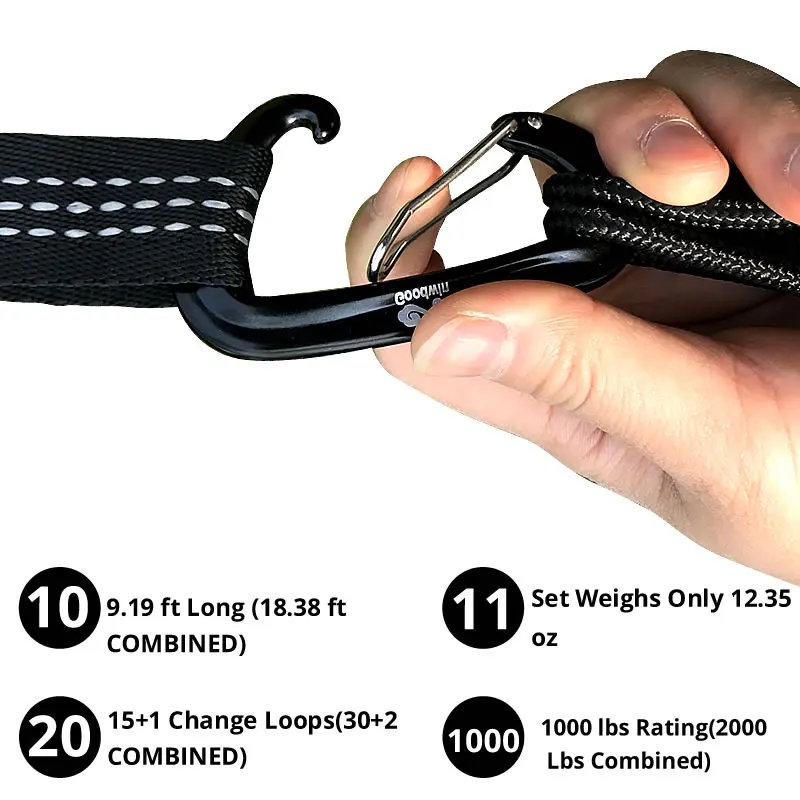 Tree Swing Hanging Straps 2.5M/2.8M/3M Tree Swing Hanging Hammock Straps Rope Heavy Duty Load Capacity Outdoor Camping Hiking