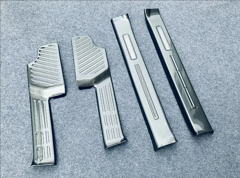 For Lexus GX550 Car Accessories Stainless Steel Inner Inside Door Sill Panel Scuff Plate Kick Step Trim Cover