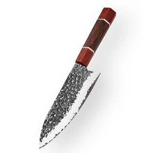 

12" Japanese Style Cleaver Sanhe Steel Hammer Pattern Chef Knife Professional Beef Cutting Small Knife Couteau Kitchen Tools
