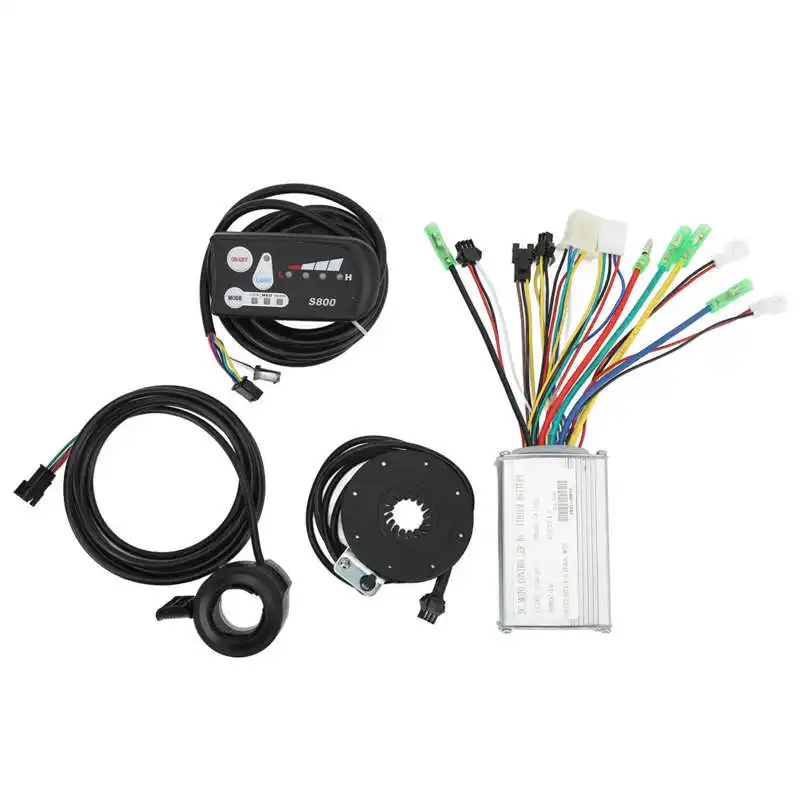 Electric Bike Controller Electric Bike Conversion Kit Electric Bike Accessories Electric Bike LCD Display Panel Electric Bike Controller Display 36V 48V With LED S800 For 250W 350W Motor