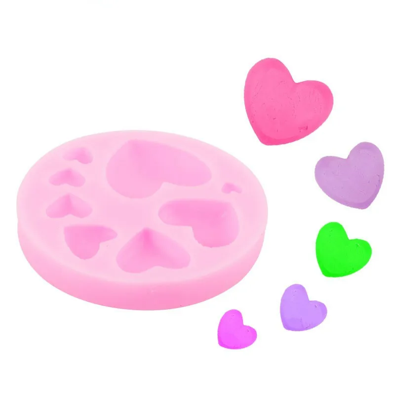 Mini Love Heart Shape Silicone Mold Fondant Cake Decoration Mold