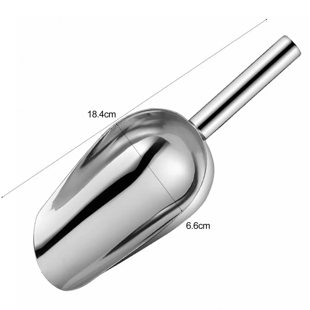 Flour Scoop Jars Rust-proof Stainless Steel Ice Shovel Multi-purpose Scoop Food Candy Pet Feeding Durable Versatile Tool ice shovel
