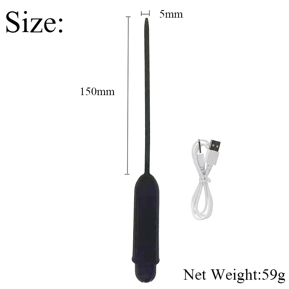 Silikon Harnröhrenkatheter Vibratoren Pferd Auge Stick Masturbator Penis Plug Vibrator Harnröhre Dilatator Ejakulation Verzögerung Spielzeug