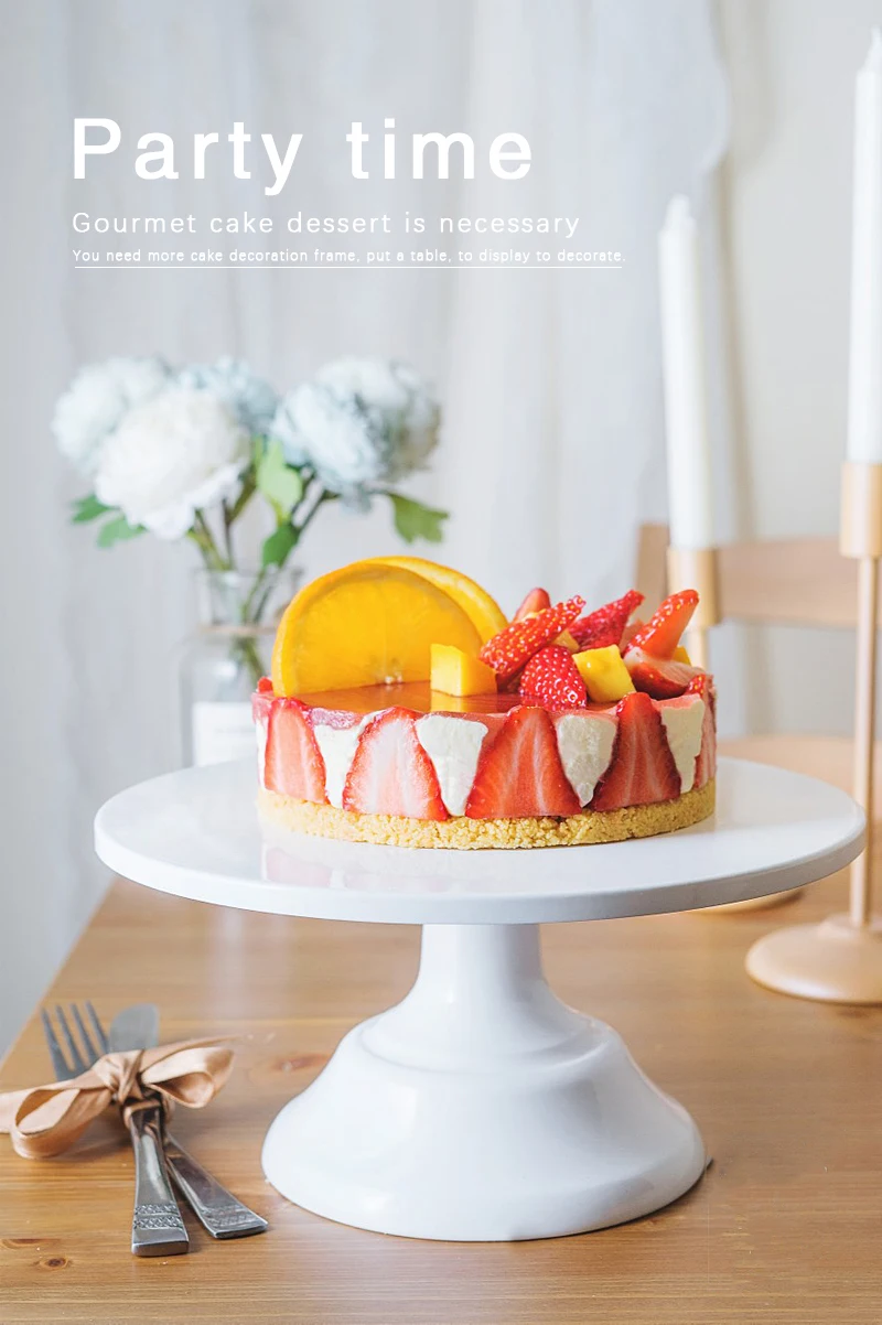 Description Picture 2 of itemCake Stand Home Party Dessert Table Display Rack Dessert Cake Tray Cold Meal Tea Break Table Afternoon Tea Center Rack Metal