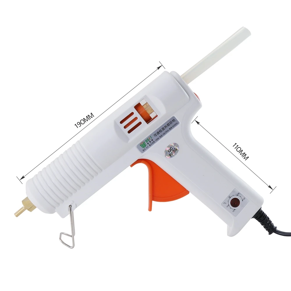 100W Hot Melt Glue Gun /10Pcs 11mm Sticks Graft Repair Heat Gun Pneumatic DIY Tools Hot Glue