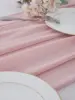 Chiffon Wedding PInk Table Runner Table Setting Gauze Sheer Vintage Christmas Dining Birthday Party Cake Table Decor 4