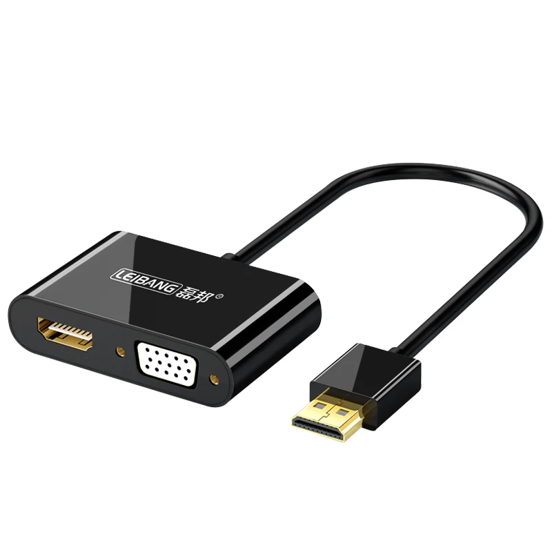 4K HDMI-совместимый vga с аудиоконвертером, кабель адаптера VGA для одного экрана, монитор для проектора компьютера ТВ, HD-кабель для видео