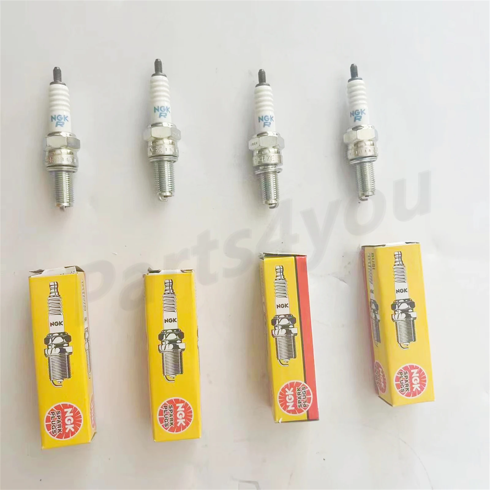 4PCS Spark Plug NGK CR7E 4578 for Stels Leopard 600 650 LU055624 5051D021 ARCTIC CAT KAWASAKI KYMCO SUZUKI