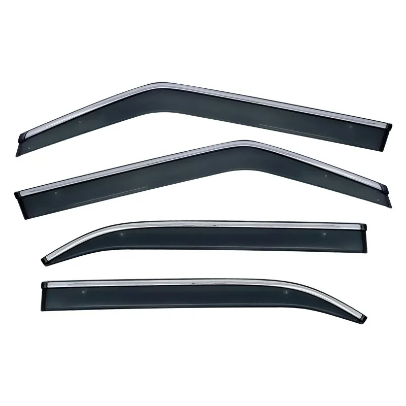 MG MG3 2011- Window Visor DOOR VISOR Sedan Window Weathershield Exterior Trim Stainless Steel Bright Stripe Rain Eyebrow