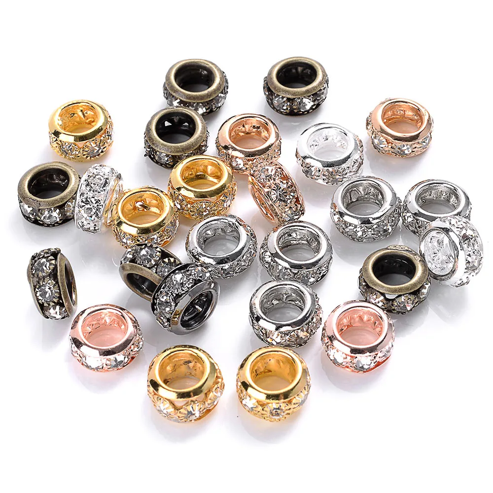 Rhinestone Spacer Beads for Jewelry Making 6