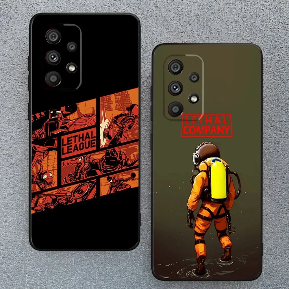 Игровой L-чехол для телефона для Samsung Galaxy A13,A21s,A22,A31,A32,A52,A53,A71,A80,A91, мягкий черный чехол для телефона