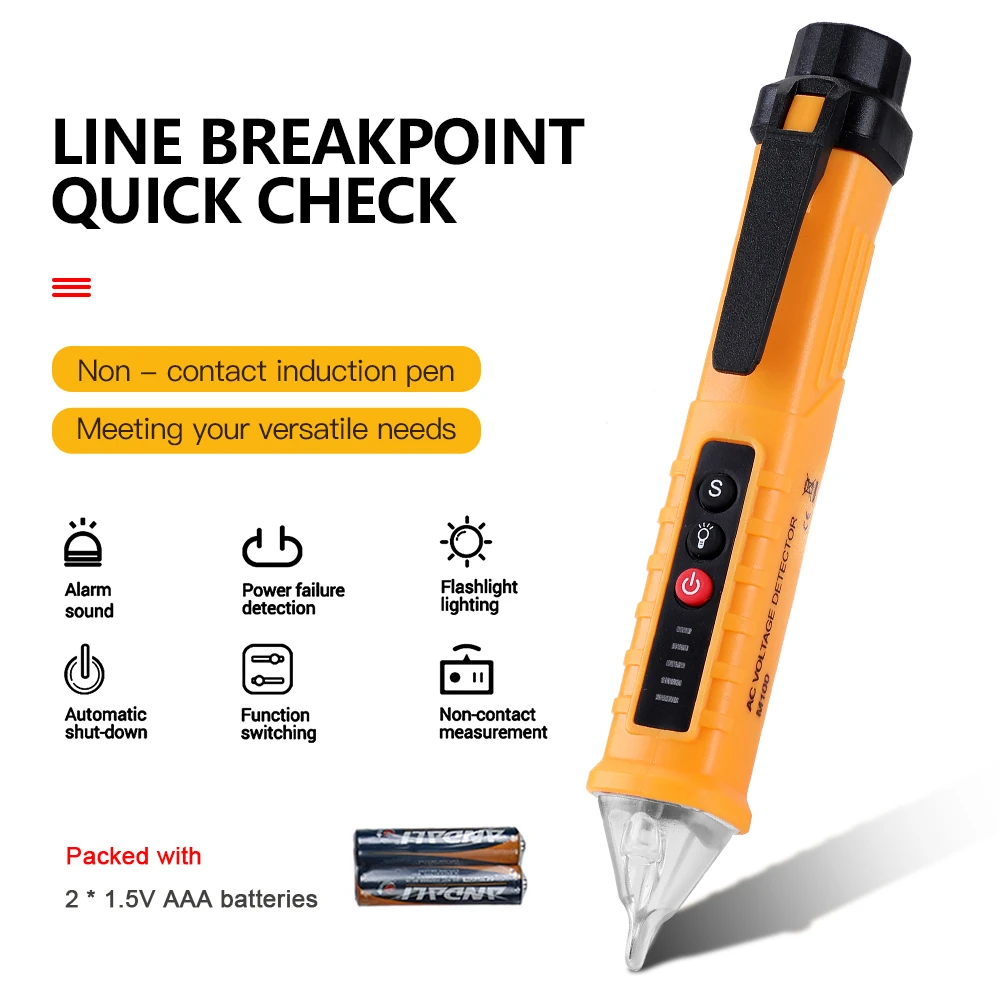 Digital AC/DC Voltage Detectors Smart Non Contact Tester Pen Meter 12