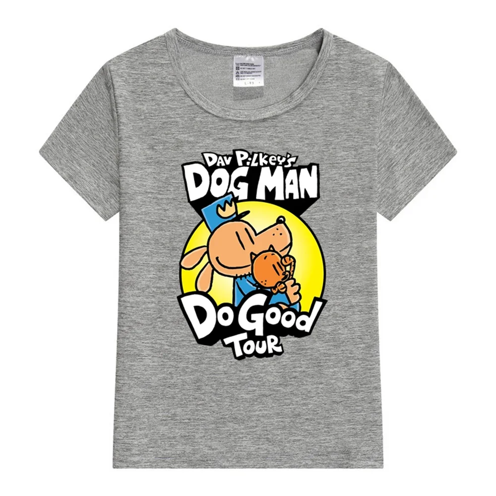 Dog Man Do Good Tour Kids T-Shirt Boy Girl T-shirt Fashion Print Short Sleeve O-neck Boy's Funny Tee Top Gift For Kids Clothing 2