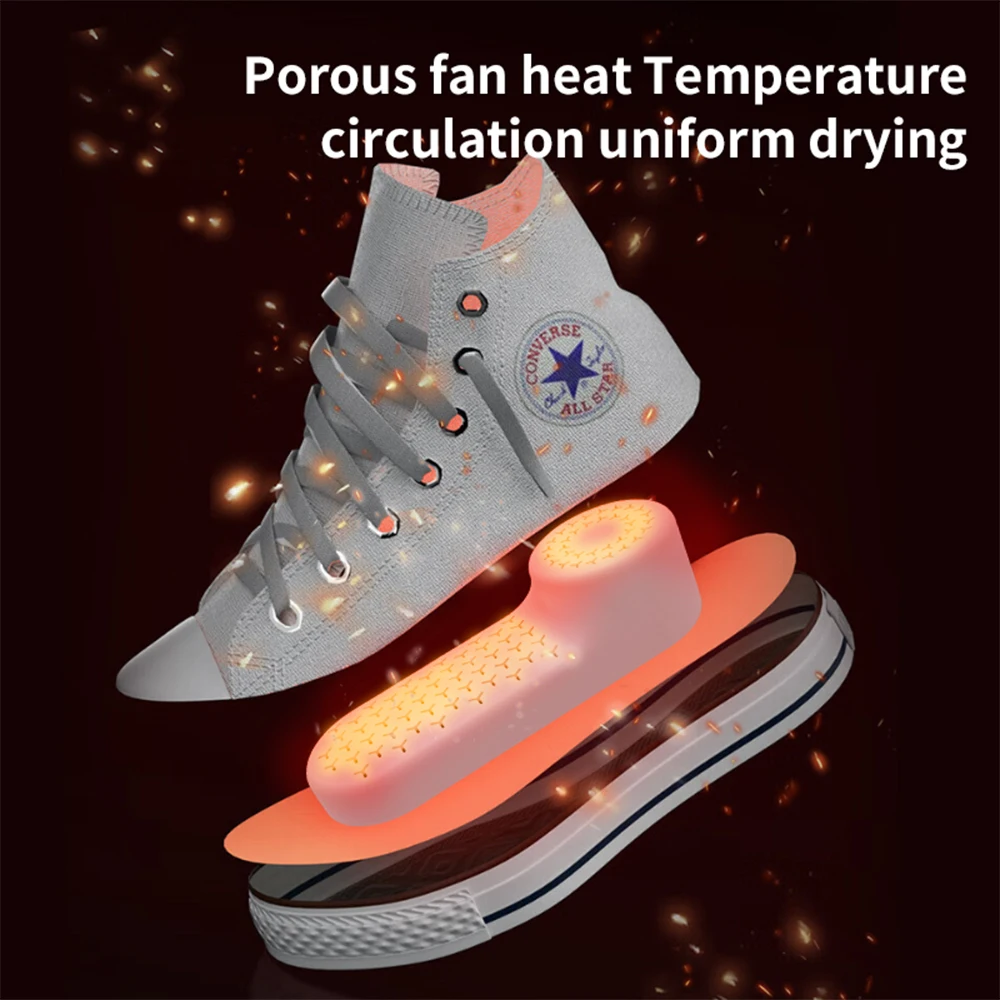 Shoe Dryer with Timer Foot Dryer Boot Dryer Winter Household Essential for Family Drying Eliminate Bad Odor and Sanitize Shoes 5