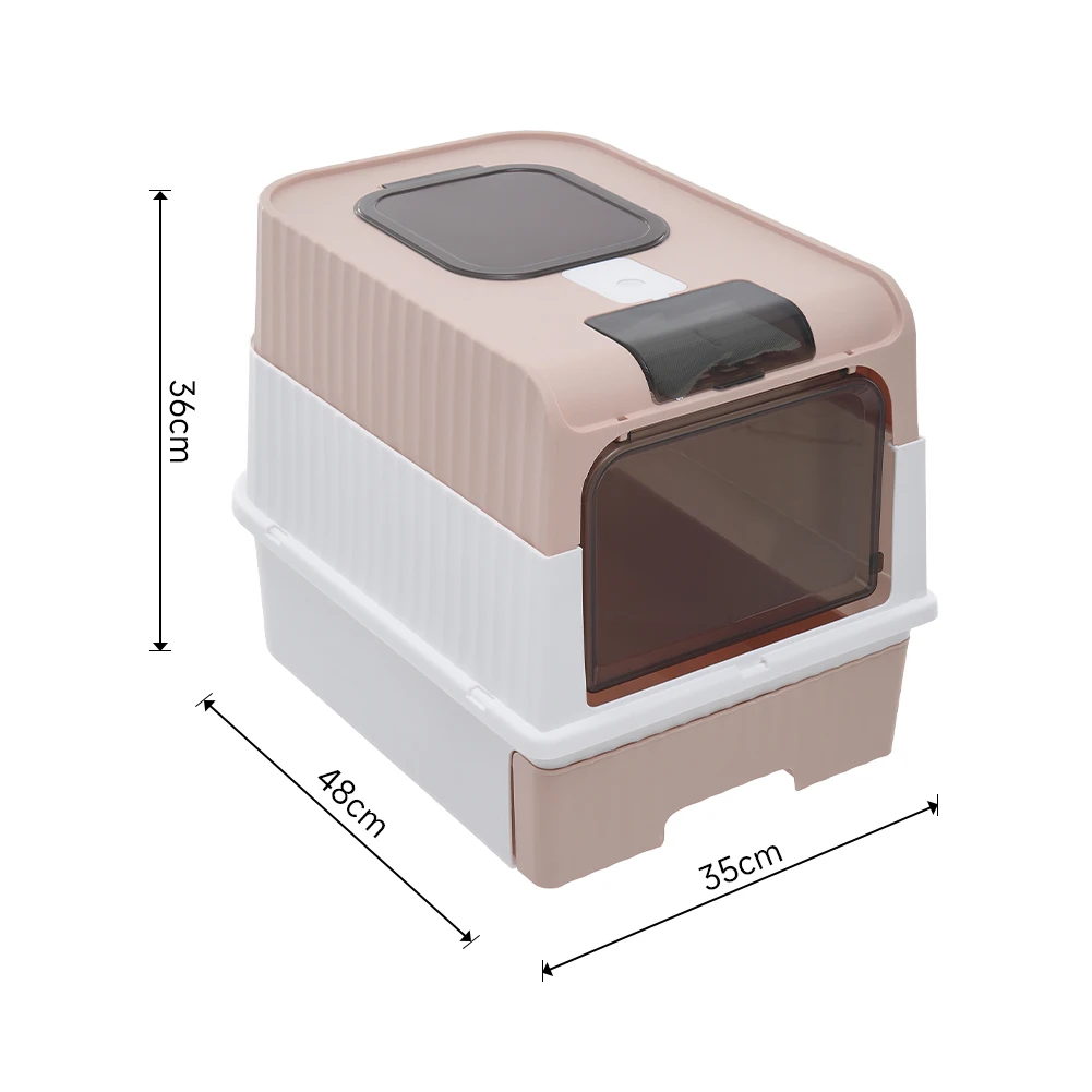 Tieker fully enclosed UV sterilizing cat litter box top entry splash-proof cat toilet large capacity : uk Stock, 4 Days Free Delivery, & No Order Amount limit