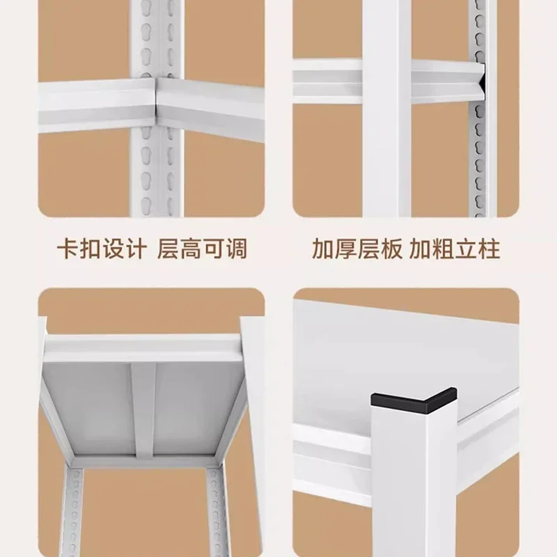 Living Room Kitchen Cabinets Floating Wall Shelf Speed Rack Shelf Storage Bookcase Shelf Iron Etagere Rangement Moden Furniture 5