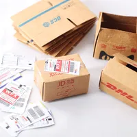 1:12 Dollhouse Decor Accessories Miniature Mini Cardboard Carton Express Box Model Pretend Play Toys For Barbie Blyth Bjd Ob11 2