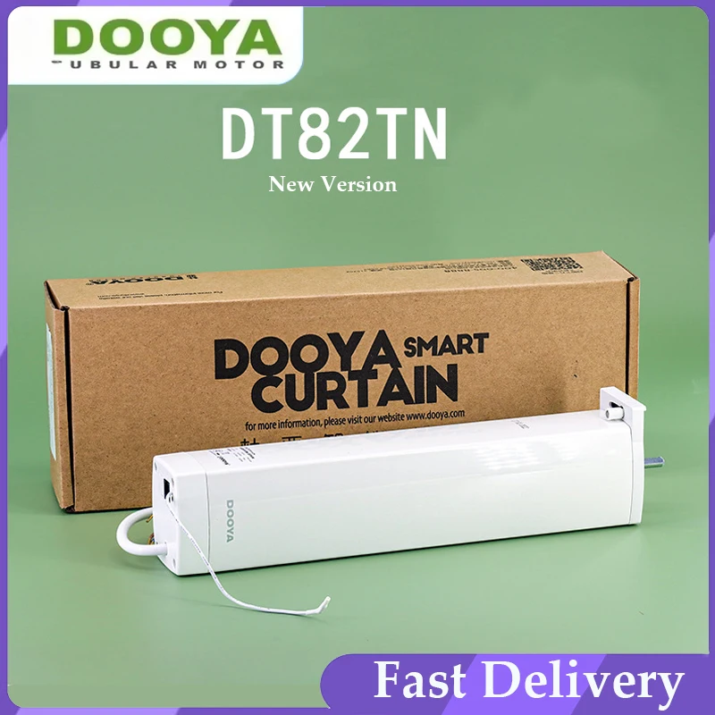 ใหม่ DOOYA ผ้าม่านมอเตอร์ DT82TN 3 สาย AC 100-240V 50/60 HZ, แห้ง Contact Switch/RF4333 ควบคุม, ผ้าม่านเงียบมอเตอร์สําหรับ Smart Home 1