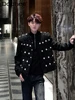 Trendy Male Chic Black Small Fragrant Short Coats Men's 2024 Autumn Winter New Jackets Small Sequins Multi-button Design Jacket 1