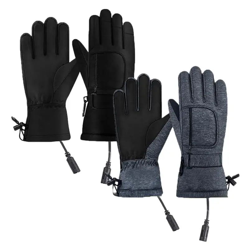 

Motorcycle Heated Gloves Motorbike Touchscreen Waterproof Cold Weather Heating Gloves Bike USB Winter Windproof Mountain Supplie