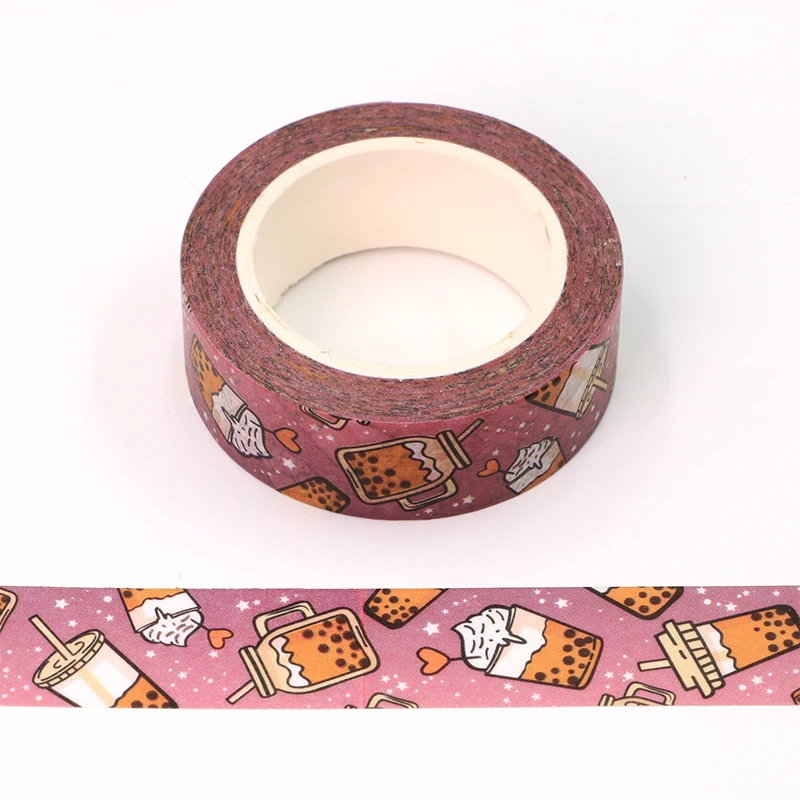 Cute Bubble Tea Washi Tape: Kawaii Washi Tape, Scrapbook