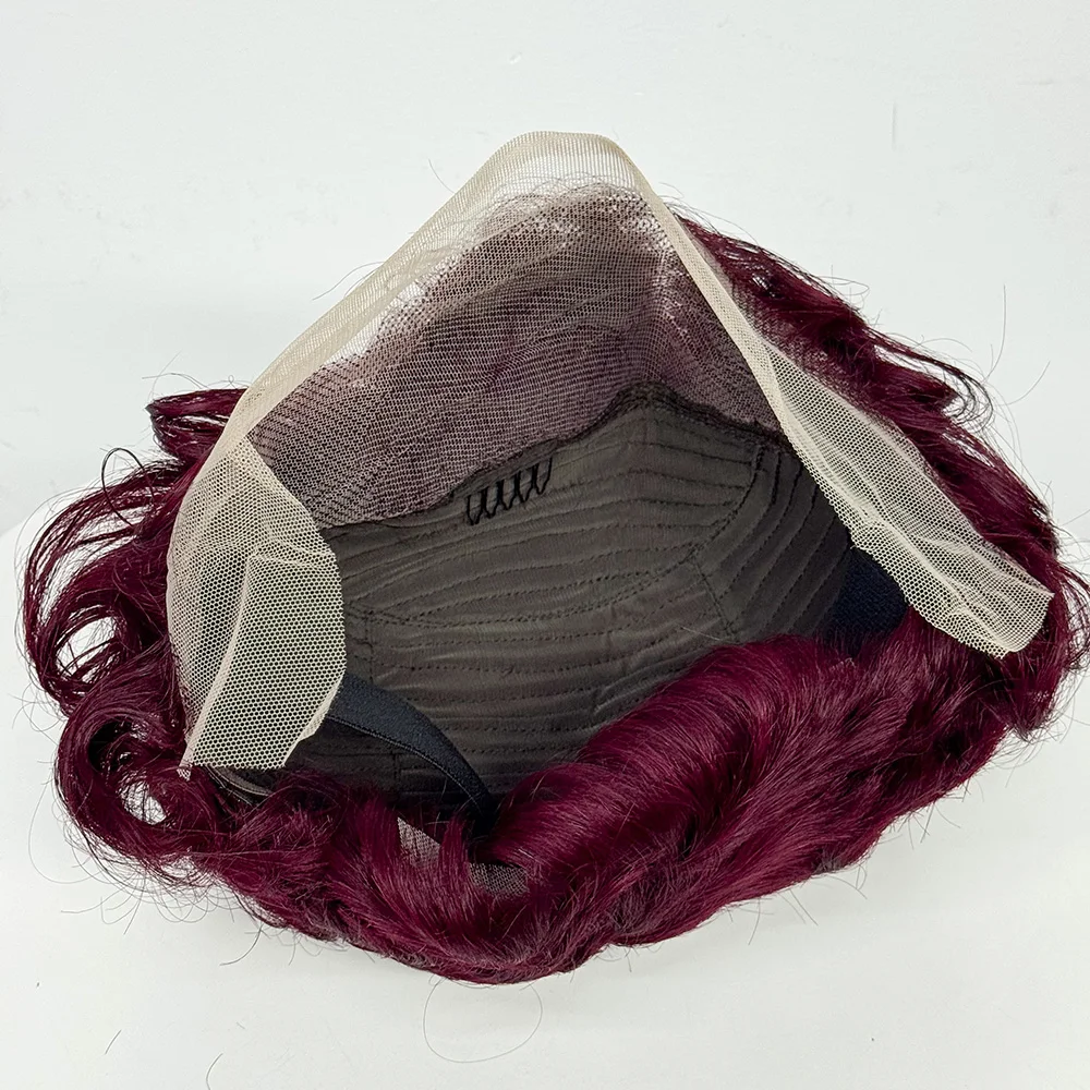 Short Pixie Bob Loose Curly Human Hair Bouncy Curly Wigs 13x4 Transparent Lace Frontal Wigs For Black Women