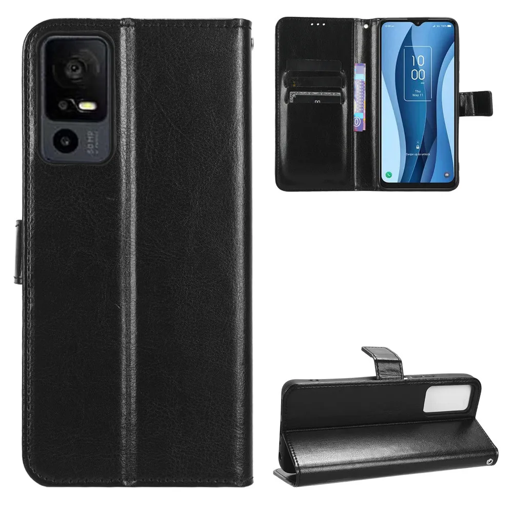 Per Tcl 40 Nxtpaper 5G Custodia Di Lusso Flip Pu Leather Wallet Lanyard Stand Case Per Tcl 40 Nxtpaper 5G Phone Bags