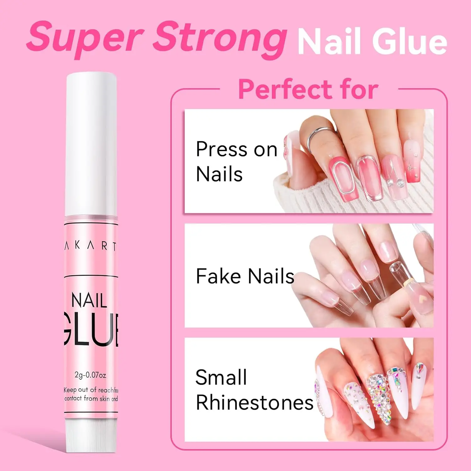 Nail Glue for Acrylic Nails Press On Nails