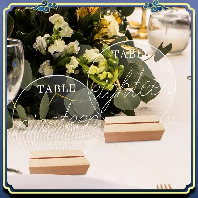 Latest 12PCS DIY Blank Acrylic Table Sign Clear Sign With Stand Transparent Arch Table Numbers Card Wedding Decoration