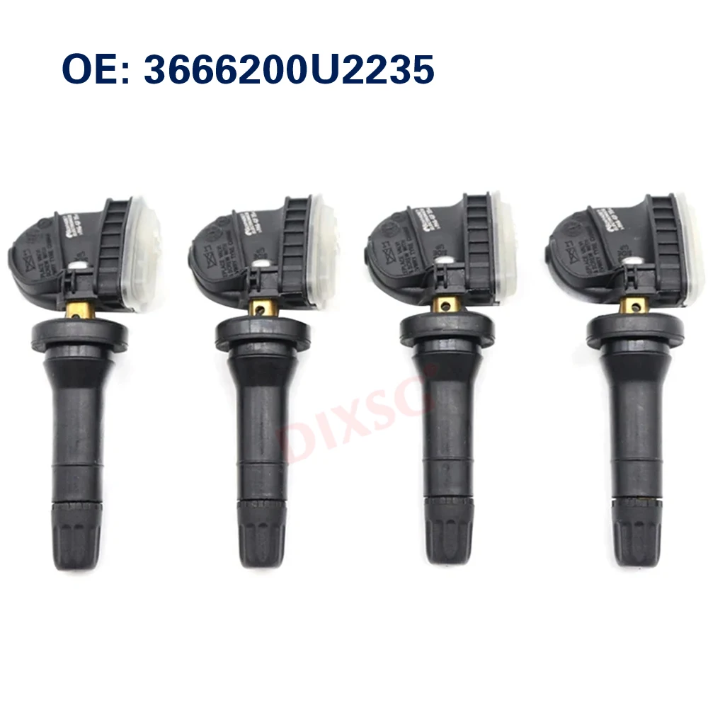 4pcs Tire Pressure Sensor 3666200U2235 TPMS for JAC S3 TPMS 433MHZ Auto Replacement Parts Automobiles Sensors