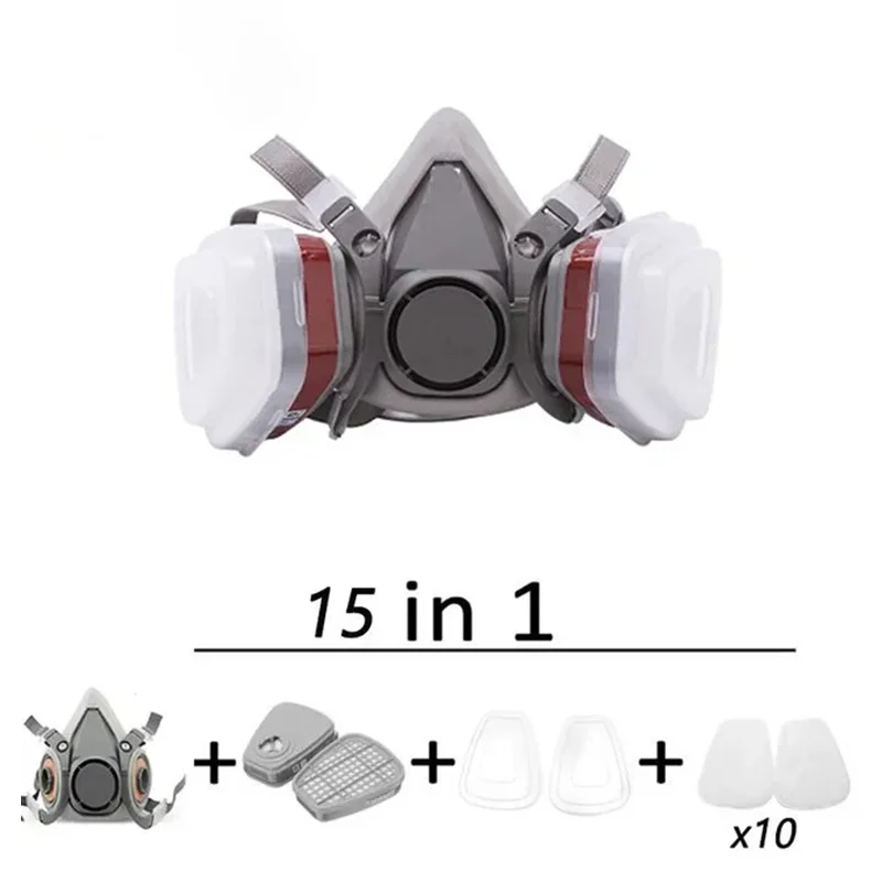 قناع الوجه الواقي من الغاز القابل لإعادة الاستخدام...