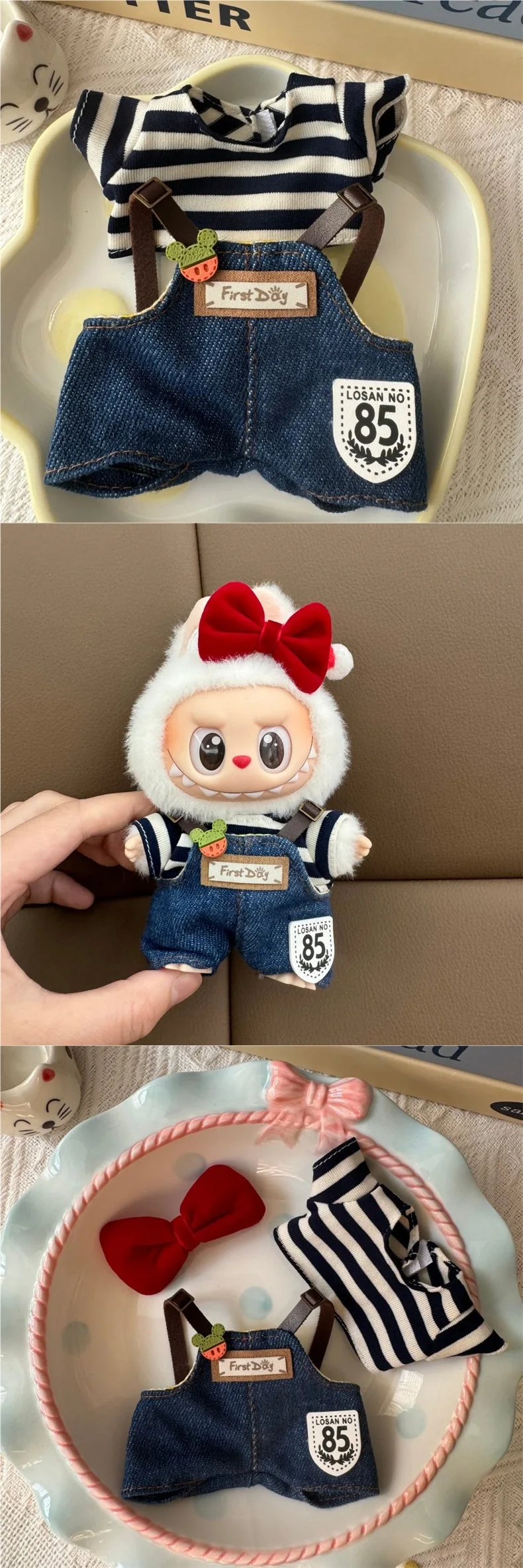 Labubu Clothing First Day Denim Beanie 17