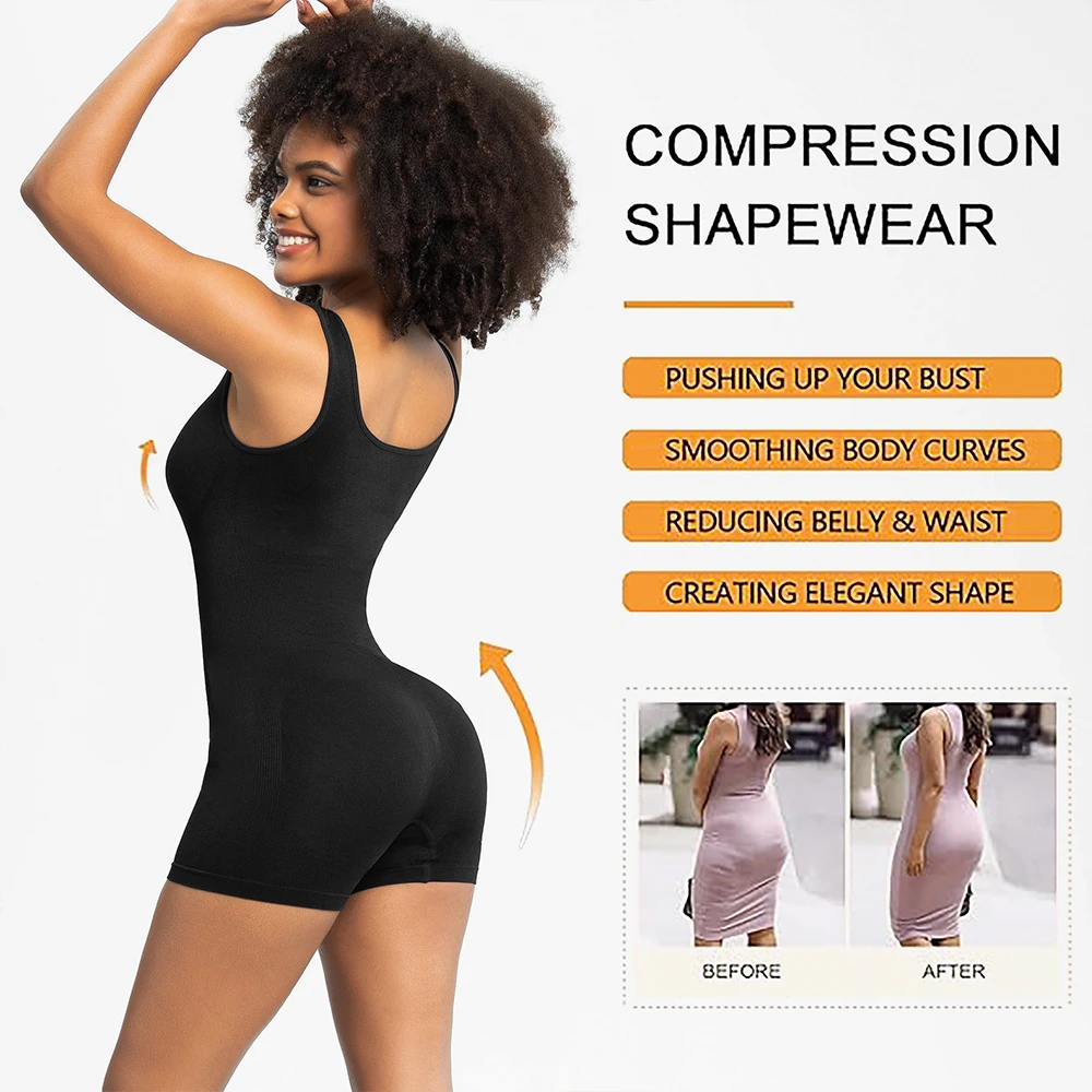 Women Full Body Shapewear Jumsuit Slimming Shaping Tummy Control Bodysuit Fashion Body Shaper Flat Tummy Jumsuit