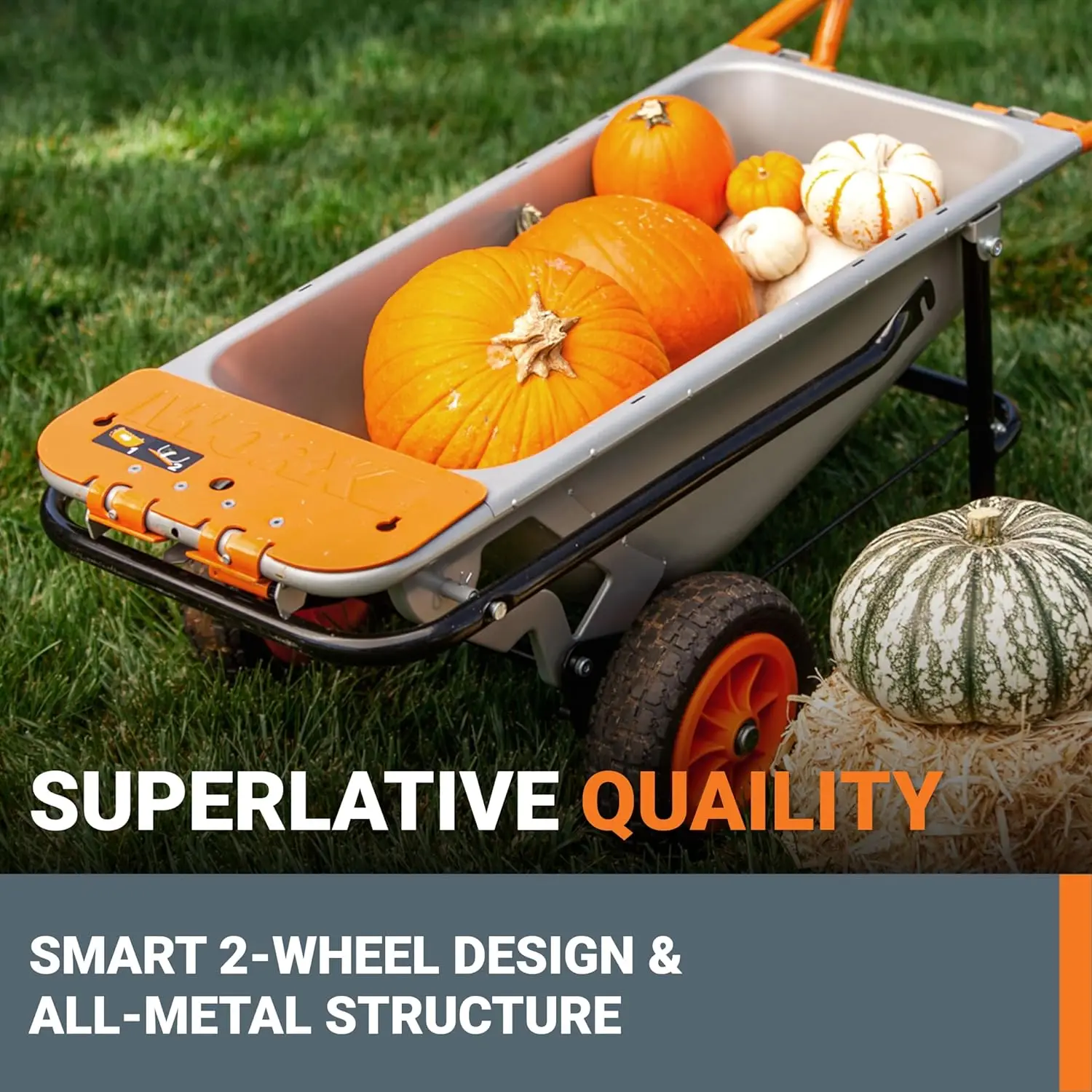 8-in-1 Aerocart Garden Cart/Wheelbarrow Heavy Duty/Dolly 5